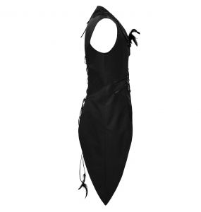 Gilet Asymétrique pour Hommes 'Vittamar' Noir et Rouge