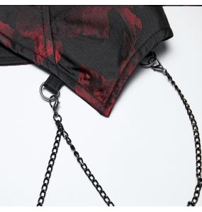 Gilet Asymétrique pour Hommes 'Vittamar' Noir et Rouge