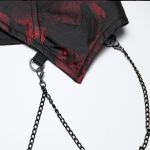 Gilet Asymétrique pour Hommes 'Vittamar' Noir et Rouge