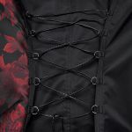 Black and Red 'Vittamar' Asymmetric Males Waistcoat