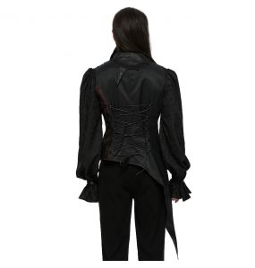 Gilet Asymétrique pour Hommes 'Vittamar' Noir et Rouge