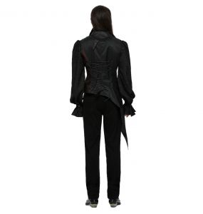 Gilet Asymétrique pour Hommes 'Vittamar' Noir et Rouge