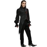 Gilet Asymétrique pour Hommes 'Vittamar' Noir et Rouge