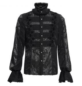 Black 'Dante' Victorian Shirt