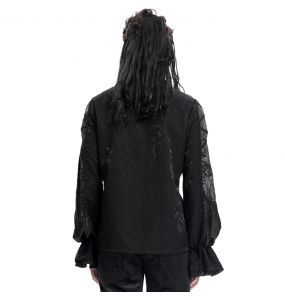 Chemise Victorienne 'Dante' Noire