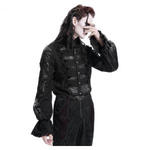 Black 'Dante' Victorian Shirt