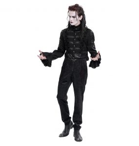 Black 'Dante' Victorian Shirt