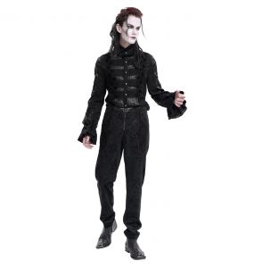 Black 'Dante' Victorian Shirt