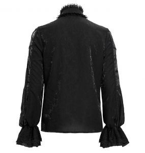 Black 'Dante' Victorian Shirt