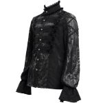 Chemise Victorienne 'Dante' Noire