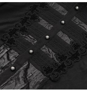 Black 'Dante' Victorian Shirt
