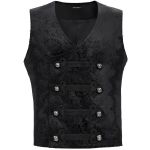 Black Velvet 'Dante' Victorian Gothic Waistcoat