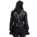 Gilet Gothique Victorien 'Dante' en Velours Noir