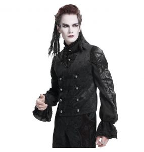 Black Velvet 'Dante' Victorian Gothic Waistcoat