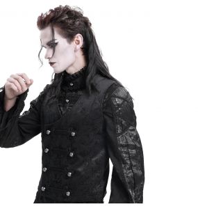 Black Velvet 'Dante' Victorian Gothic Waistcoat