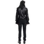 Gilet Gothique Victorien 'Dante' en Velours Noir