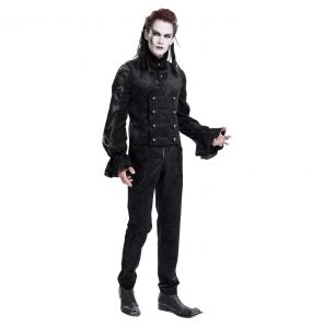 Black Velvet 'Dante' Victorian Gothic Waistcoat