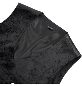 Black Velvet 'Dante' Victorian Gothic Waistcoat