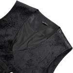 Black Velvet 'Dante' Victorian Gothic Waistcoat