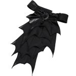Black Chiffon 'Bat Tie' Gothic Shirt