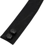 Black Chiffon 'Bat Tie' Gothic Shirt