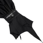 Black Chiffon 'Bat Tie' Gothic Shirt