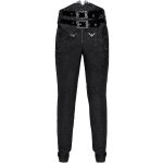 Black High Waist 'Iancu' Pants With Corset Belt