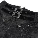 Pantalon Taille Haute 'Iancu' Noir avec Ceinture