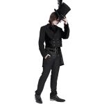 Black High Waist 'Iancu' Pants With Corset Belt