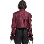 Chemise en Jacquard Cachemire 'Iancu' Rouge