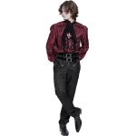 Chemise en Jacquard Cachemire 'Iancu' Rouge