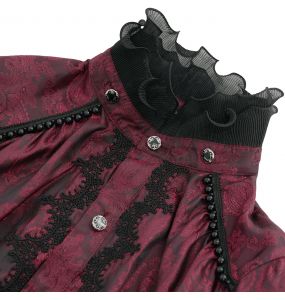 Chemise en Jacquard Cachemire 'Iancu' Rouge