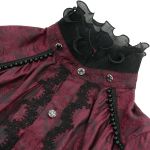 Chemise en Jacquard Cachemire 'Iancu' Rouge