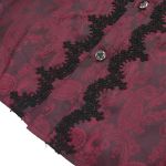Red Jacquard 'Iancu' Victorian Shirt