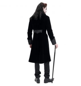 Veste Queue de Pie 'Dante' en Velours Noir