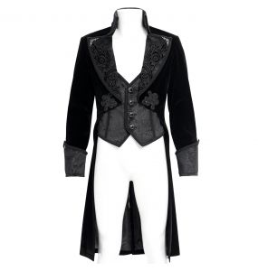 Black Velvet 'Dante' Tailcoat Jacket