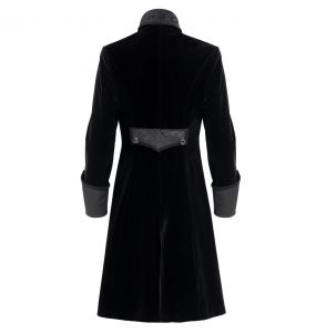 Veste Queue de Pie 'Dante' en Velours Noir