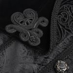 Veste Queue de Pie 'Dante' en Velours Noir