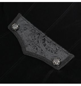 Veste Queue de Pie 'Dante' en Velours Noir