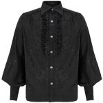 Chemise Victorienne 'Desmond' Noire