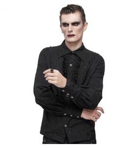 Chemise Victorienne 'Desmond' Noire