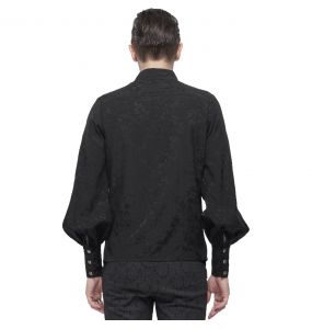 Black 'Desmond' Victorian Shirt