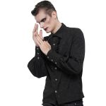 Black 'Desmond' Victorian Shirt