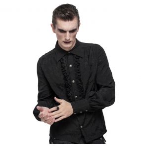 Black 'Desmond' Victorian Shirt