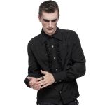 Chemise Victorienne 'Desmond' Noire