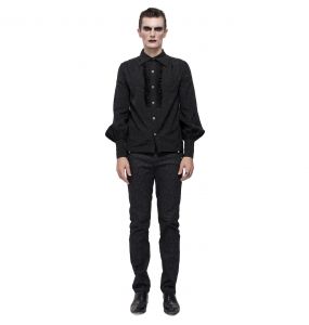 Black 'Desmond' Victorian Shirt