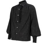 Black 'Desmond' Victorian Shirt