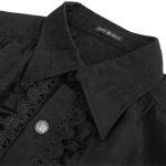 Black 'Desmond' Victorian Shirt