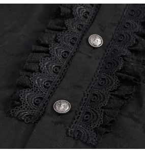 Black 'Desmond' Victorian Shirt