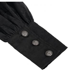 Chemise Victorienne 'Desmond' Noire